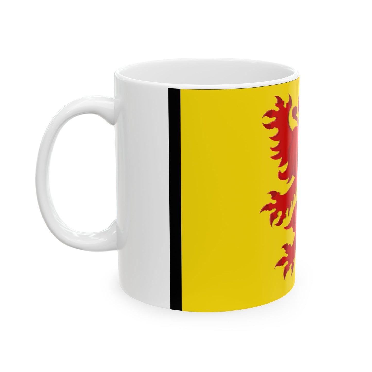 Flag of Laarne (Belgium) White Coffee Mug-Go Mug Yourself