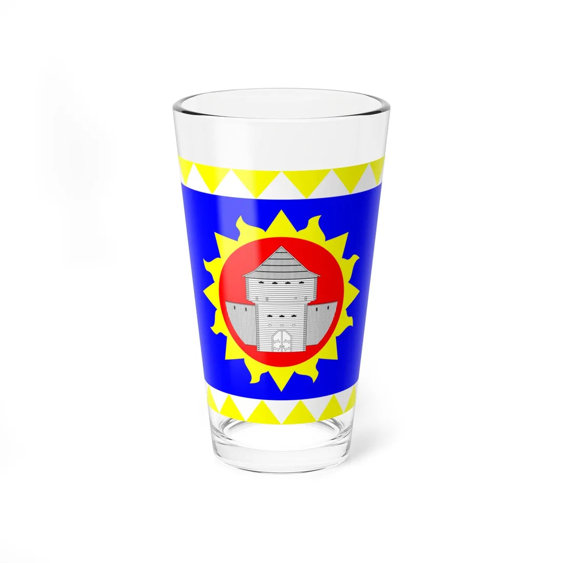 Flag of Ladyzhyn (Ukraine) Pint Glass 16oz 16oz - Go Mug Yourself
