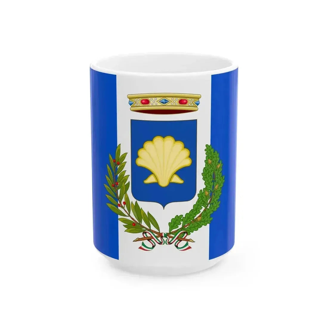 Flag of Lagosanto (Italy) White Coffee Mug 15oz - Go Mug Yourself
