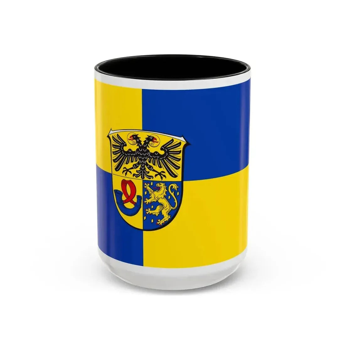 Flag of Lahn Dill Kreises Germany - Accent Coffee Mug 15oz Black - Go Mug Yourself