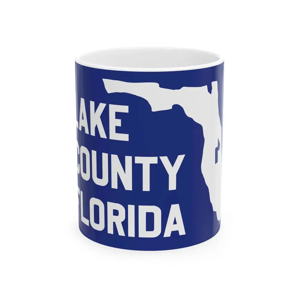 Flag of Lake County Florida (United States) White Coffee Mug 11oz - Go Mug Yourself