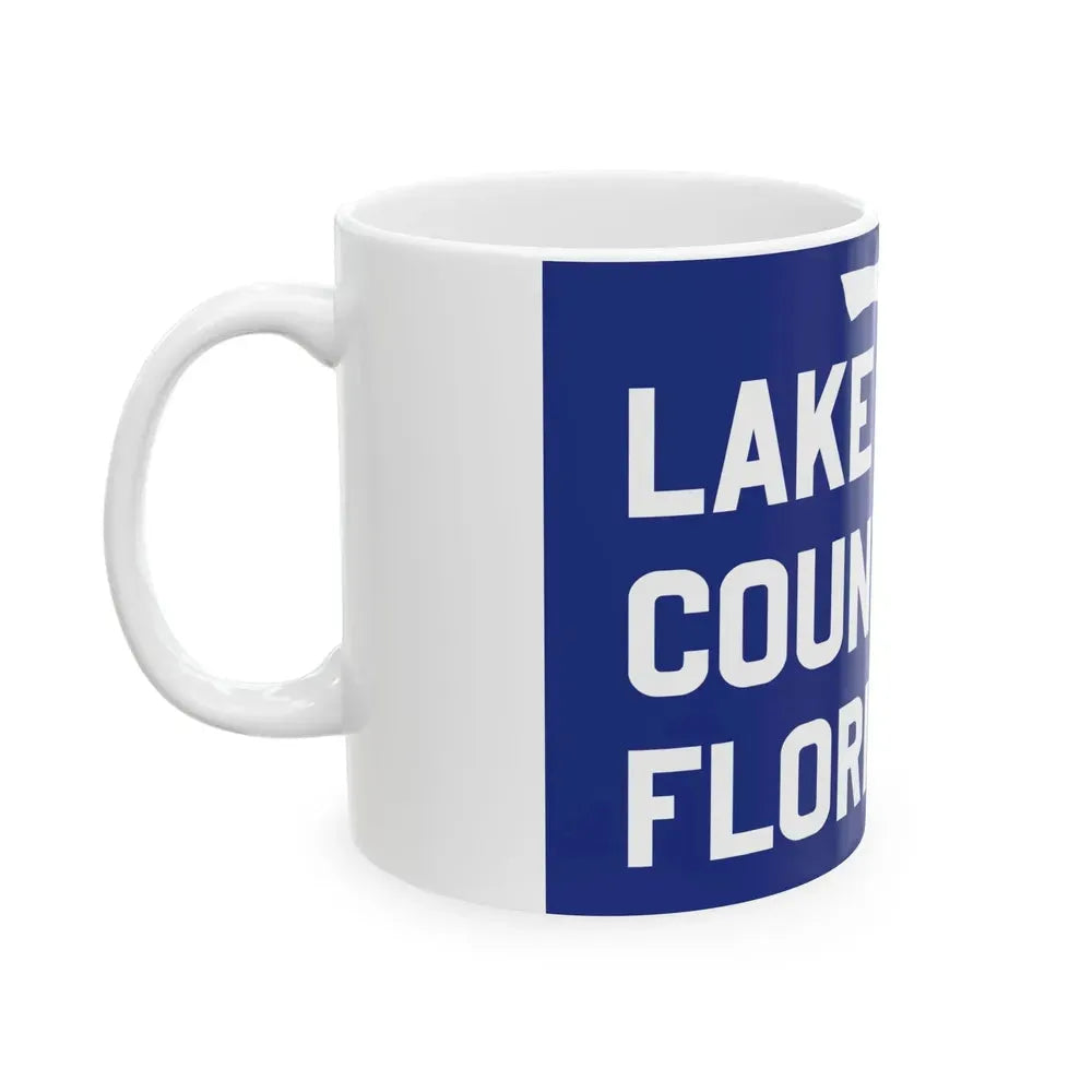 Flag of Lake County Florida (United States) White Coffee Mug - Go Mug Yourself