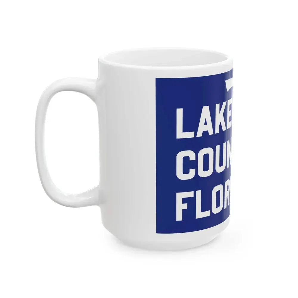 Flag of Lake County Florida (United States) White Coffee Mug - Go Mug Yourself