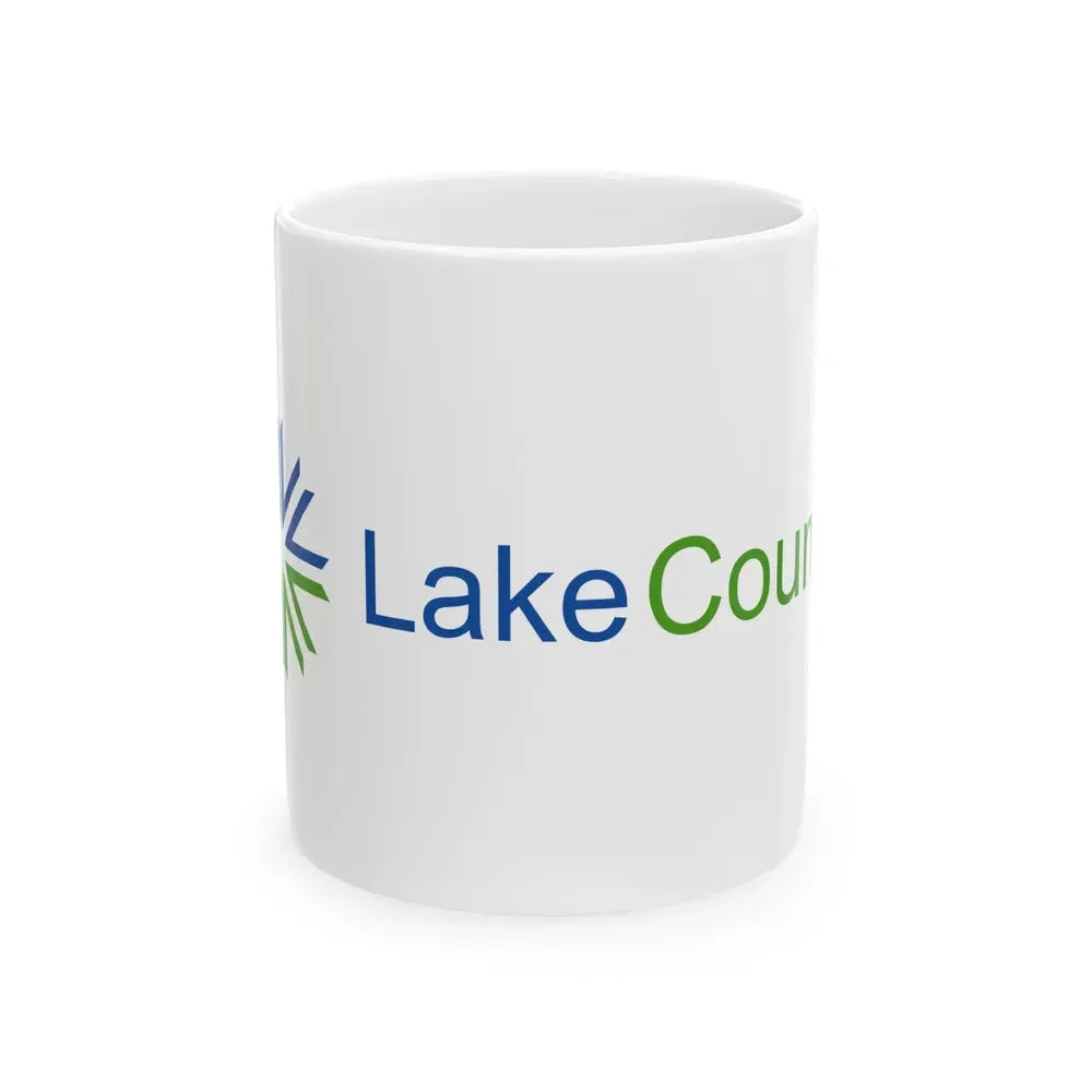 Flag of Lake County Illinois (United States) White Coffee Mug 11oz - Go Mug Yourself