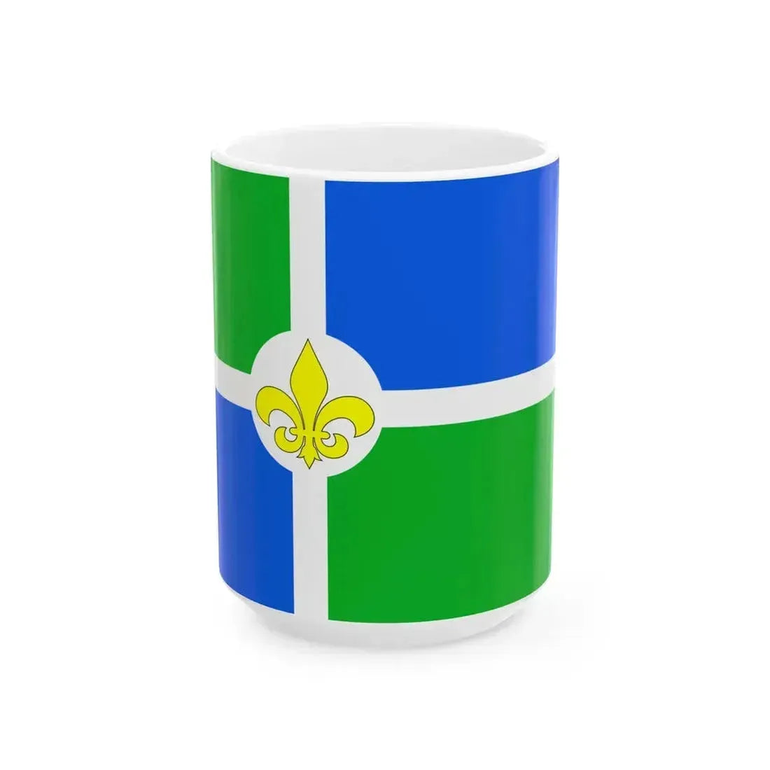 Flag of Lake St. Louis Missouri (United States) White Coffee Mug 15oz - Go Mug Yourself