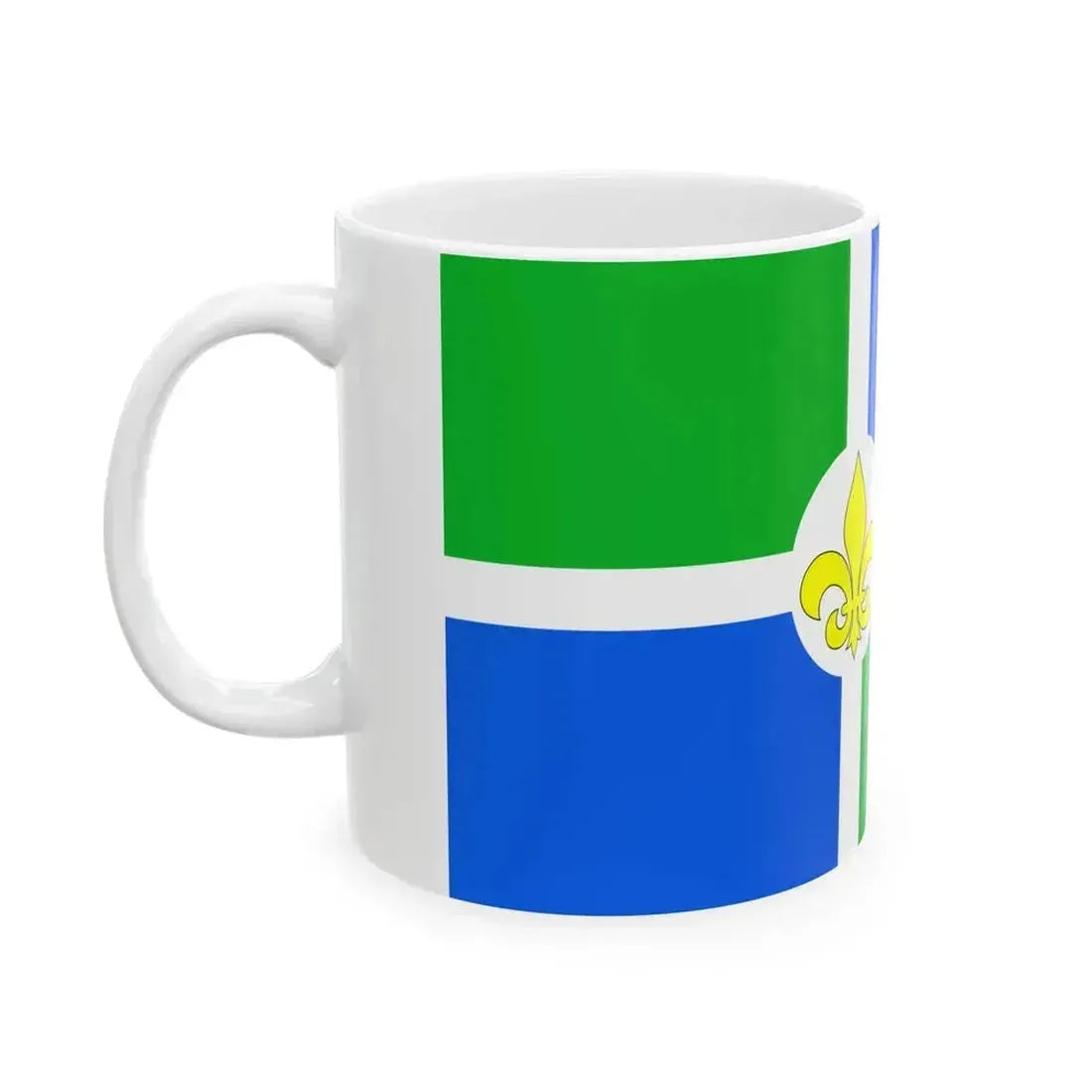 Flag of Lake St. Louis Missouri (United States) White Coffee Mug - Go Mug Yourself