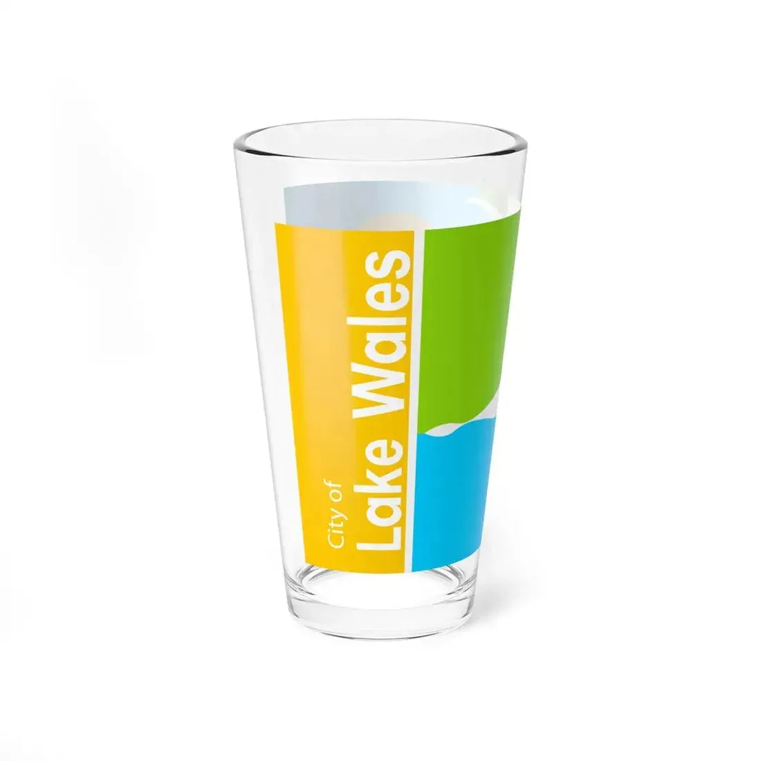 Flag of Lake Wales Florida (United States) Pint Glass 16oz - Go Mug Yourself