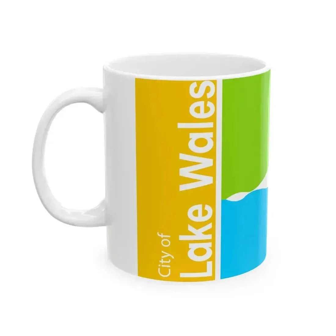 Flag of Lake Wales Florida (United States) White Coffee Mug - Go Mug Yourself