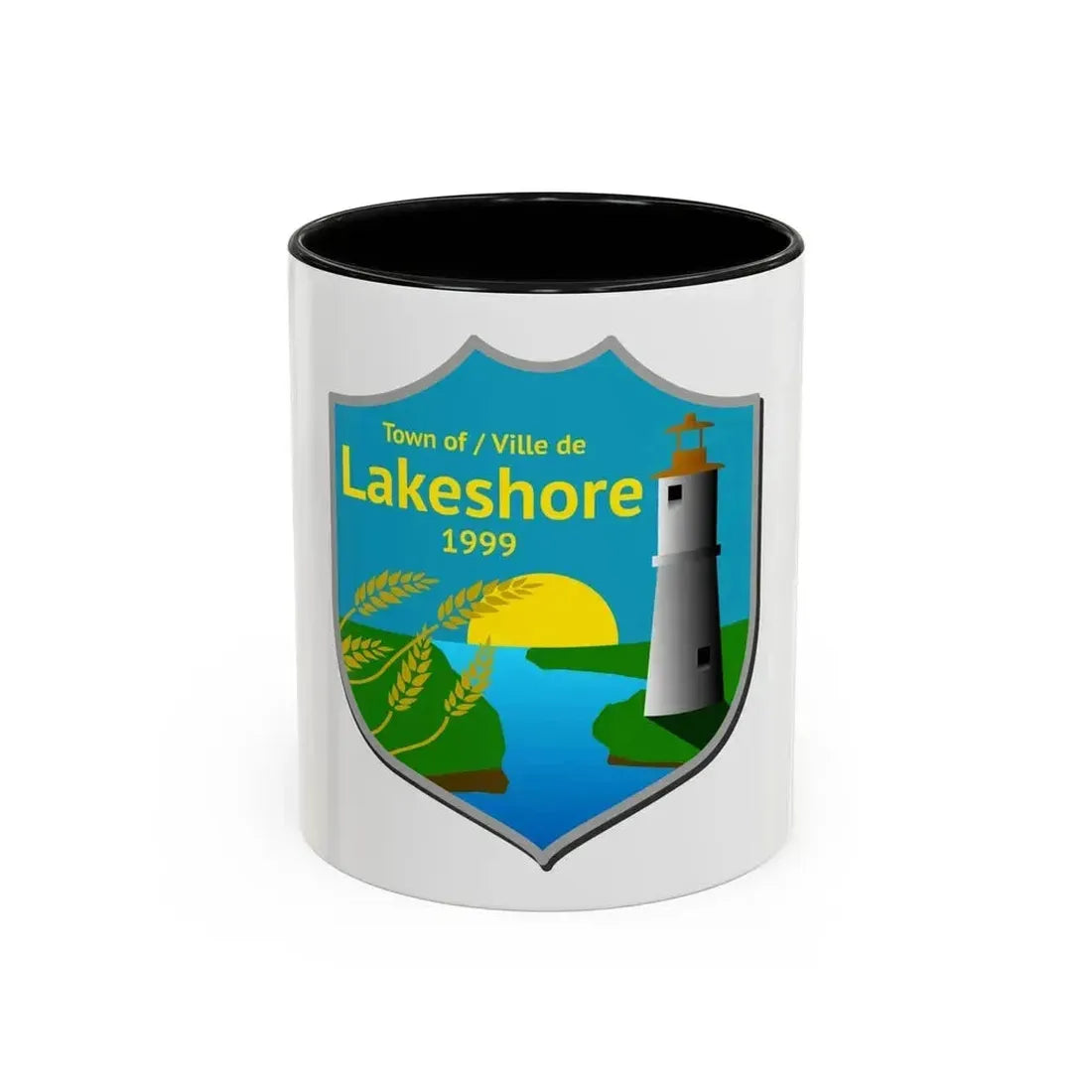 Flag of Lakeshore Ontario Canada - Accent Coffee Mug 11oz Black - Go Mug Yourself