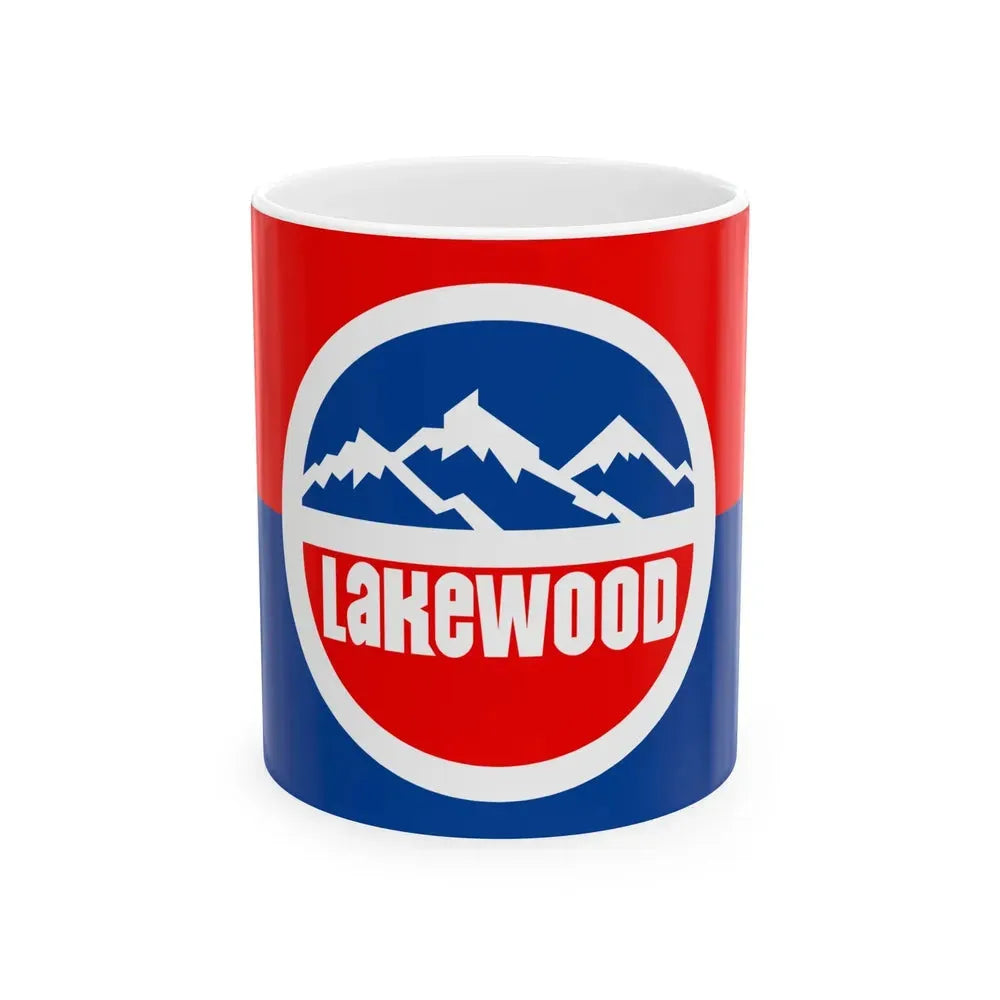 Flag of Lakewood Colorado (United States) White Coffee Mug 11oz - Go Mug Yourself