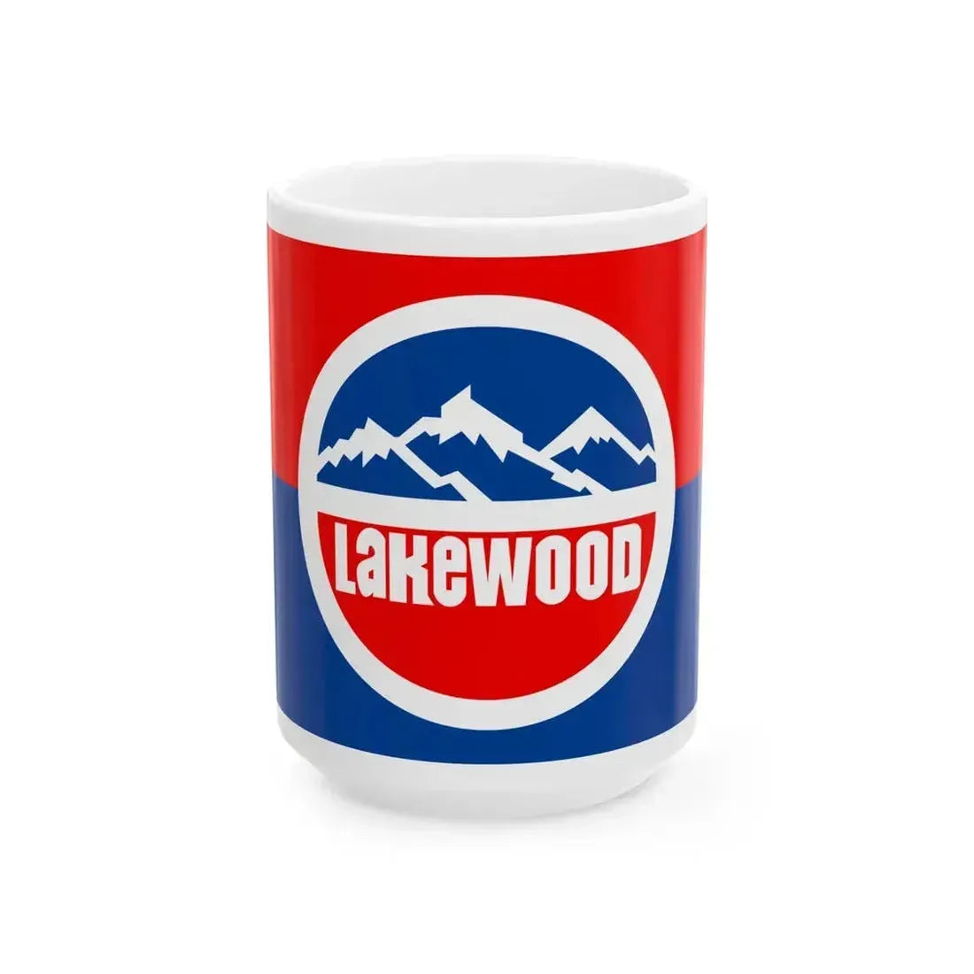 Flag of Lakewood Colorado (United States) White Coffee Mug 15oz - Go Mug Yourself