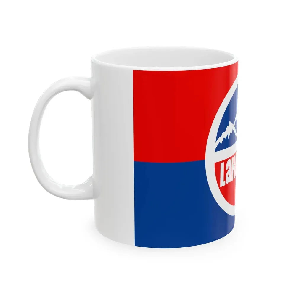 Flag of Lakewood Colorado (United States) White Coffee Mug - Go Mug Yourself