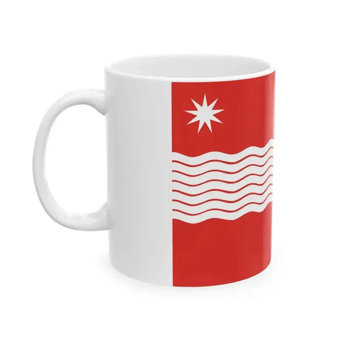 Flag of Lanchkhuti Municipality (Georgia) White Coffee Mug - Go Mug Yourself