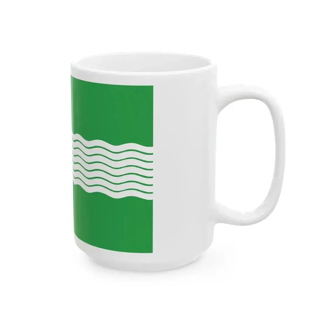 Flag of Lanchkhuti Municipality (Georgia) White Coffee Mug - Go Mug Yourself