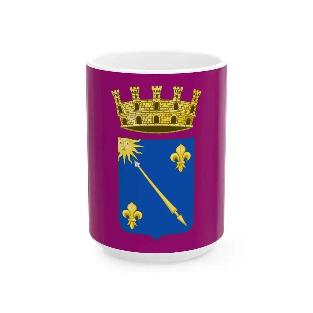 Flag of Lanciano (Italy) White Coffee Mug 15oz - Go Mug Yourself