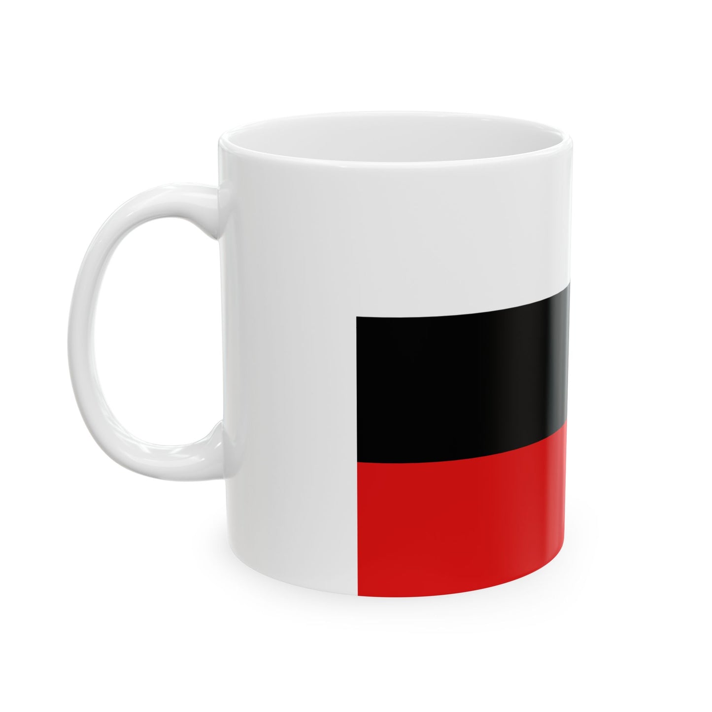 Flag of Landen (Belgium) White Coffee Mug-Go Mug Yourself