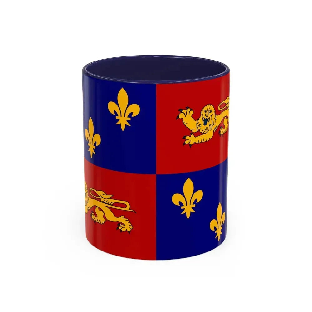 Flag of Landes France - Accent Coffee Mug 11oz Navy - Go Mug Yourself