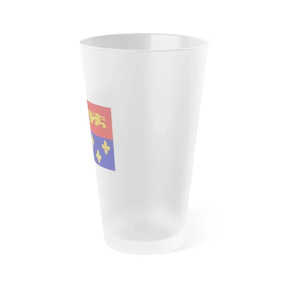 Flag of Landes France - Frosted Pint Glass 16oz - Go Mug Yourself