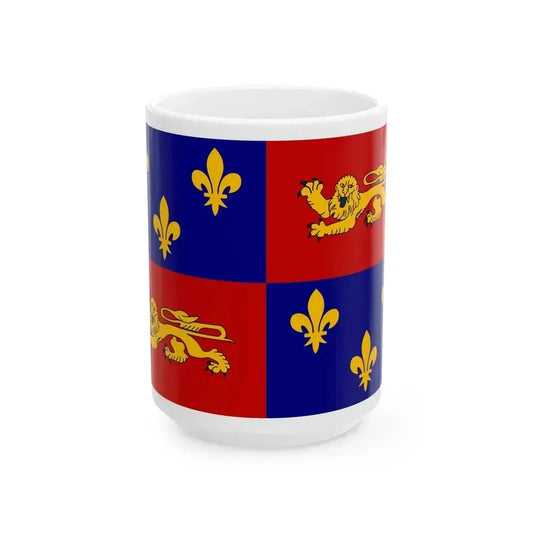 Flag of Landes France - White Coffee Mug 15oz - Go Mug Yourself