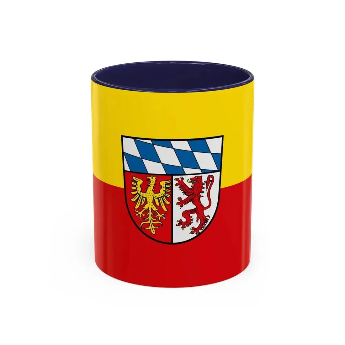 Flag of Landsberg am Lech Germany - Accent Coffee Mug 11oz Navy - Go Mug Yourself