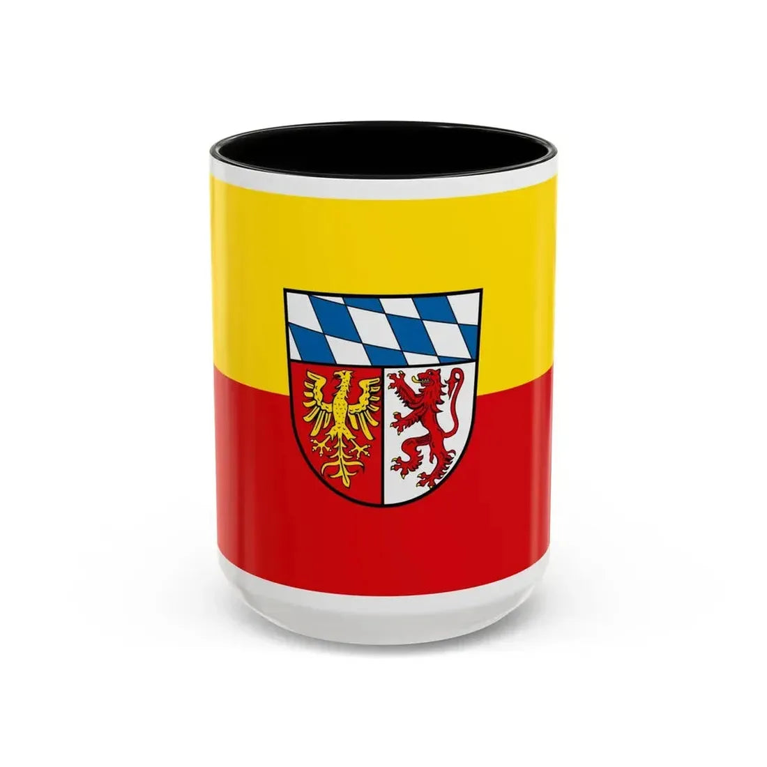 Flag of Landsberg am Lech Germany - Accent Coffee Mug 15oz Black - Go Mug Yourself