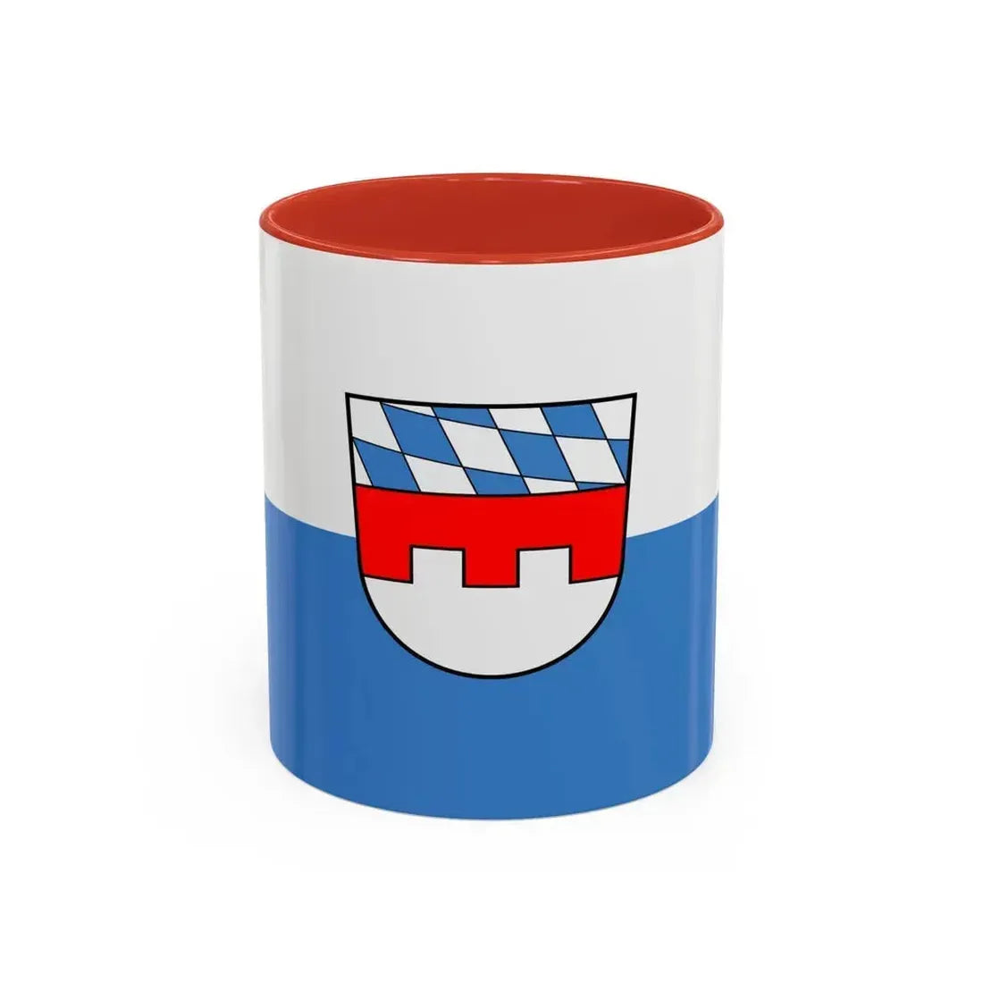 Flag of Landshut 2 Germany - Accent Coffee Mug 11oz Red - Go Mug Yourself