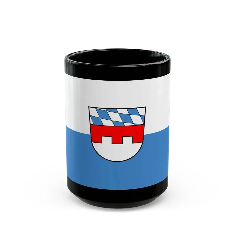Flag of Landshut 2 Germany - Black Coffee Mug 15oz - Go Mug Yourself