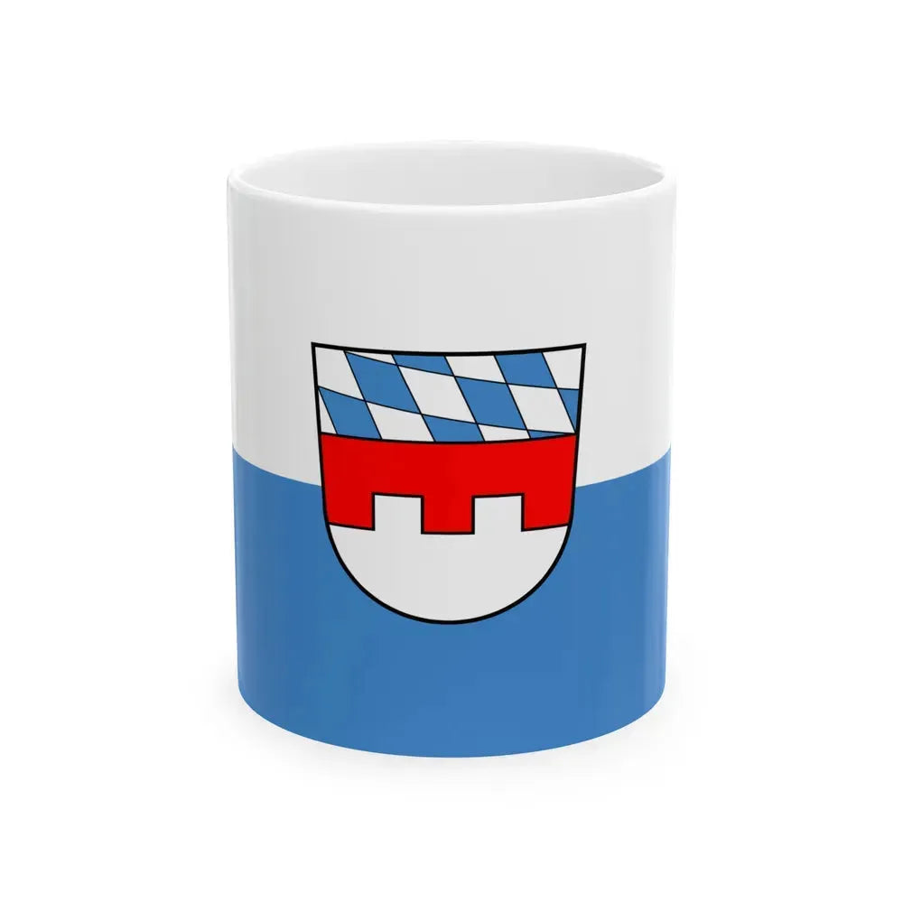 Flag of Landshut 2 Germany - White Coffee Mug 11oz - Go Mug Yourself