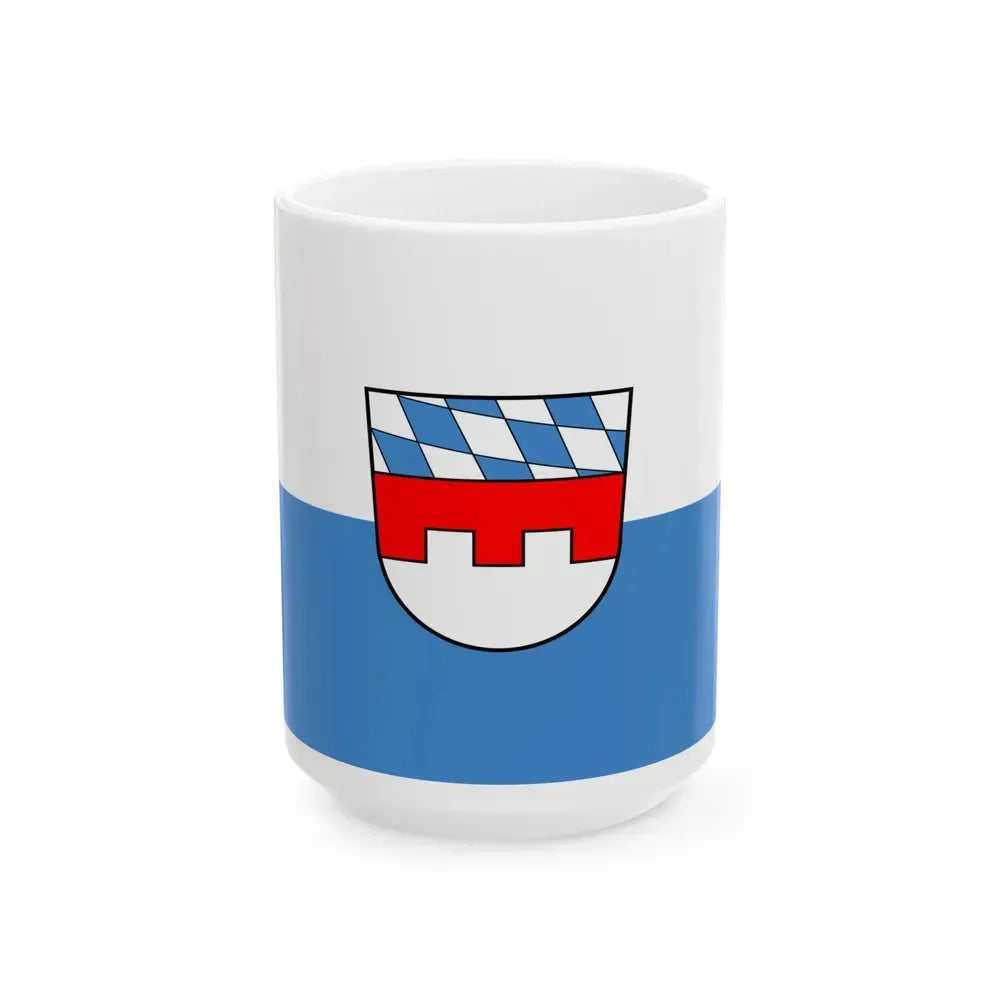Flag of Landshut 2 Germany - White Coffee Mug 15oz - Go Mug Yourself