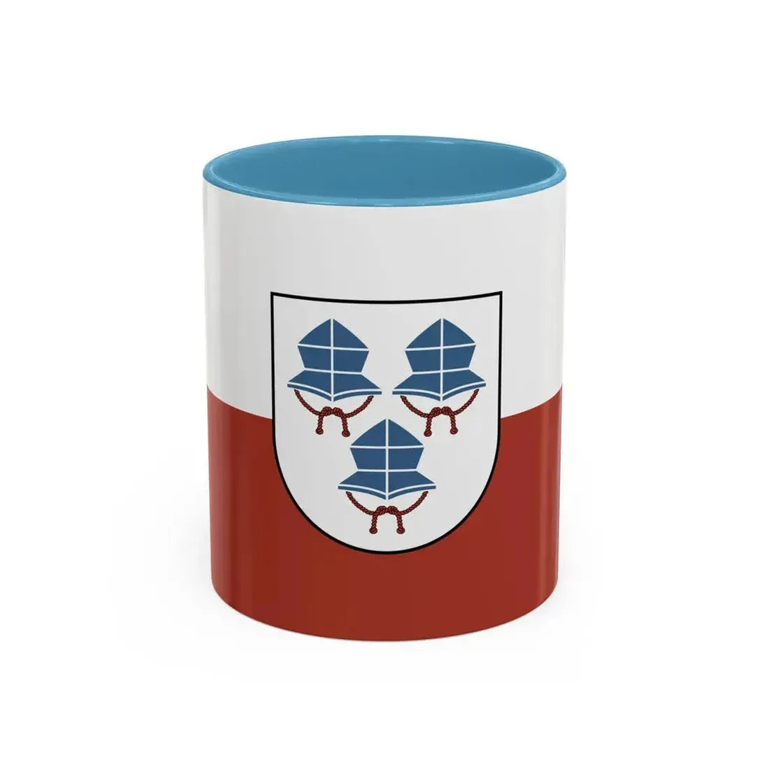 Flag of Landshut 3 Germany - Accent Coffee Mug 11oz Light Blue - Go Mug Yourself