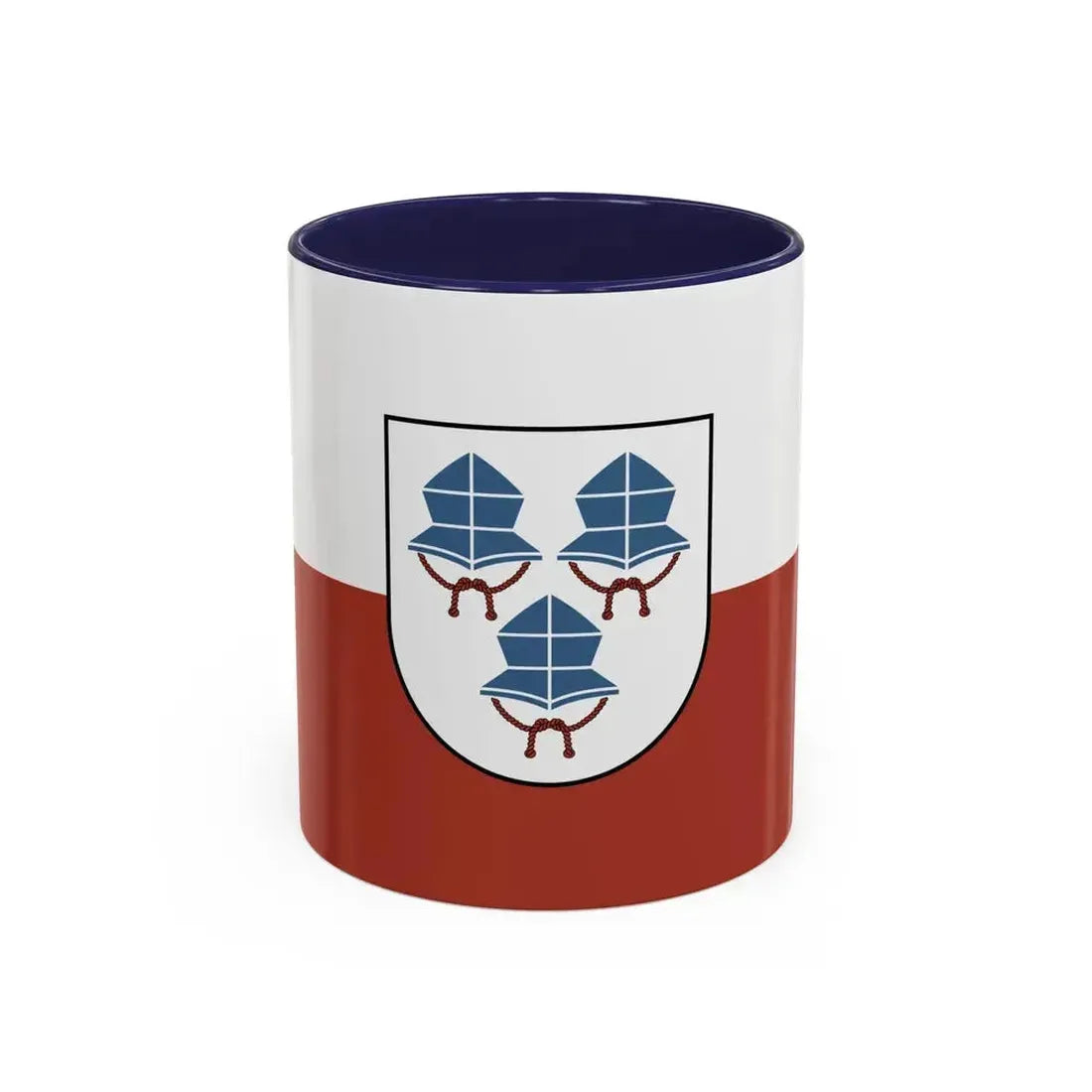 Flag of Landshut 3 Germany - Accent Coffee Mug 11oz Navy - Go Mug Yourself