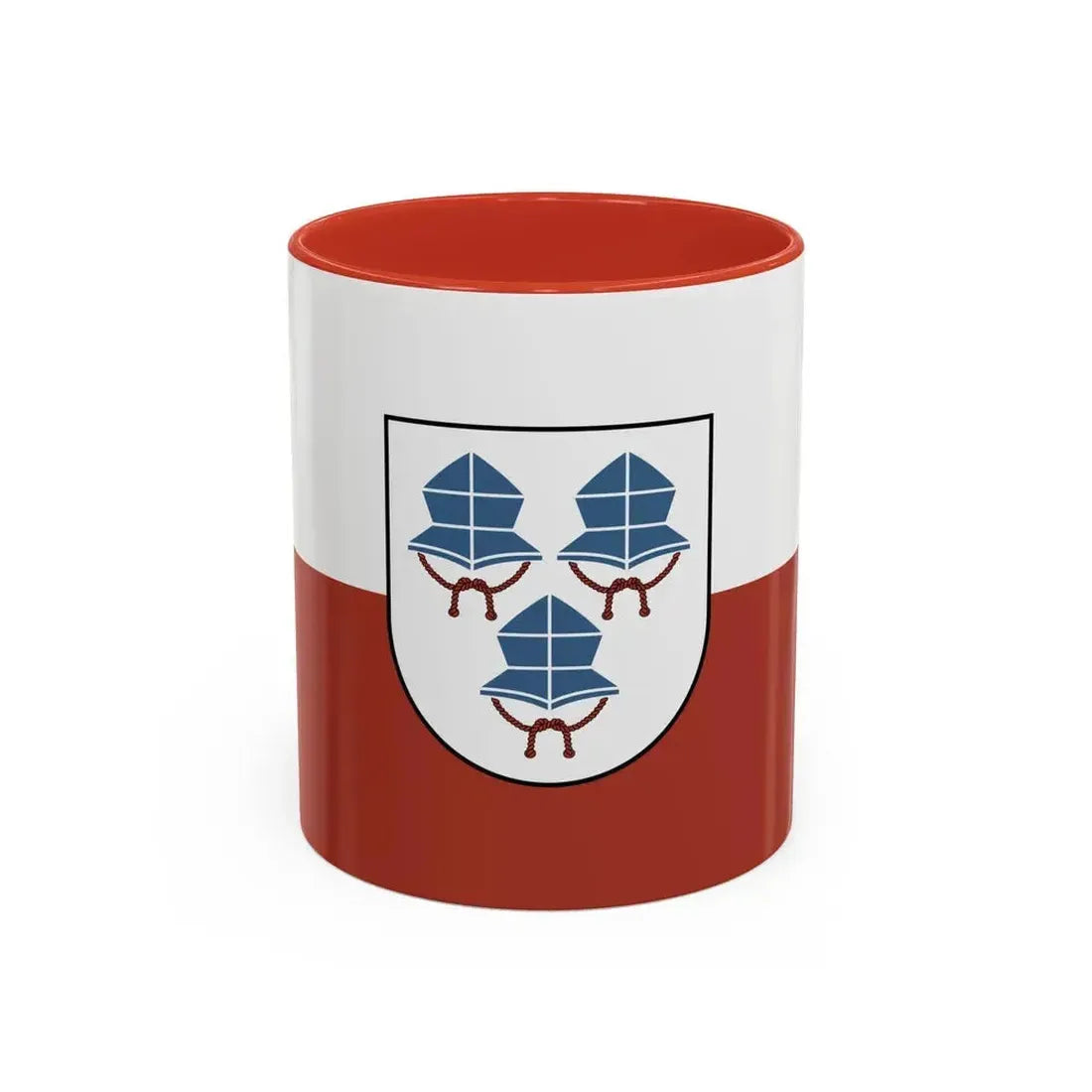 Flag of Landshut 3 Germany - Accent Coffee Mug 11oz Red - Go Mug Yourself