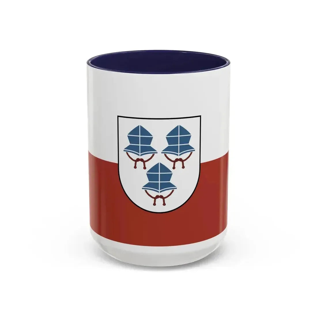 Flag of Landshut 3 Germany - Accent Coffee Mug 15oz Navy - Go Mug Yourself