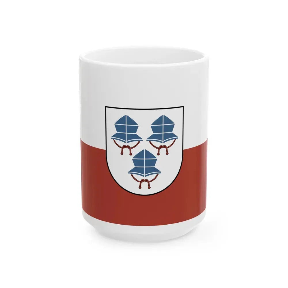 Flag of Landshut 3 Germany - White Coffee Mug 15oz - Go Mug Yourself