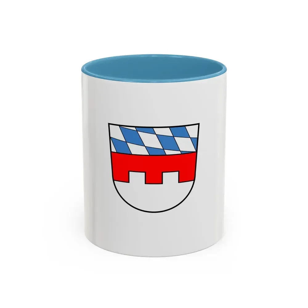 Flag of Landshut Germany - Accent Coffee Mug 11oz Light Blue - Go Mug Yourself