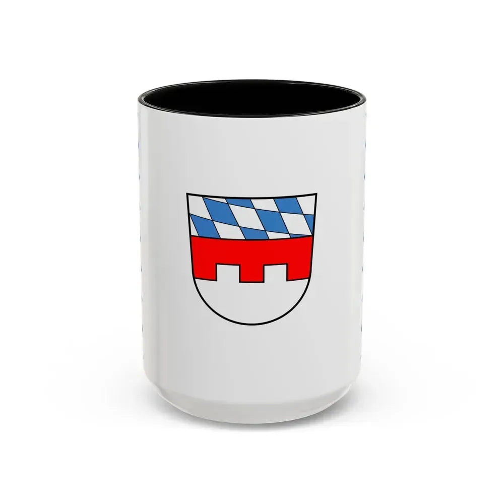 Flag of Landshut Germany - Accent Coffee Mug 15oz Black - Go Mug Yourself
