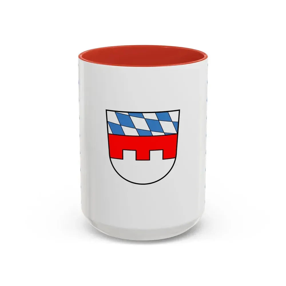 Flag of Landshut Germany - Accent Coffee Mug 15oz Red - Go Mug Yourself