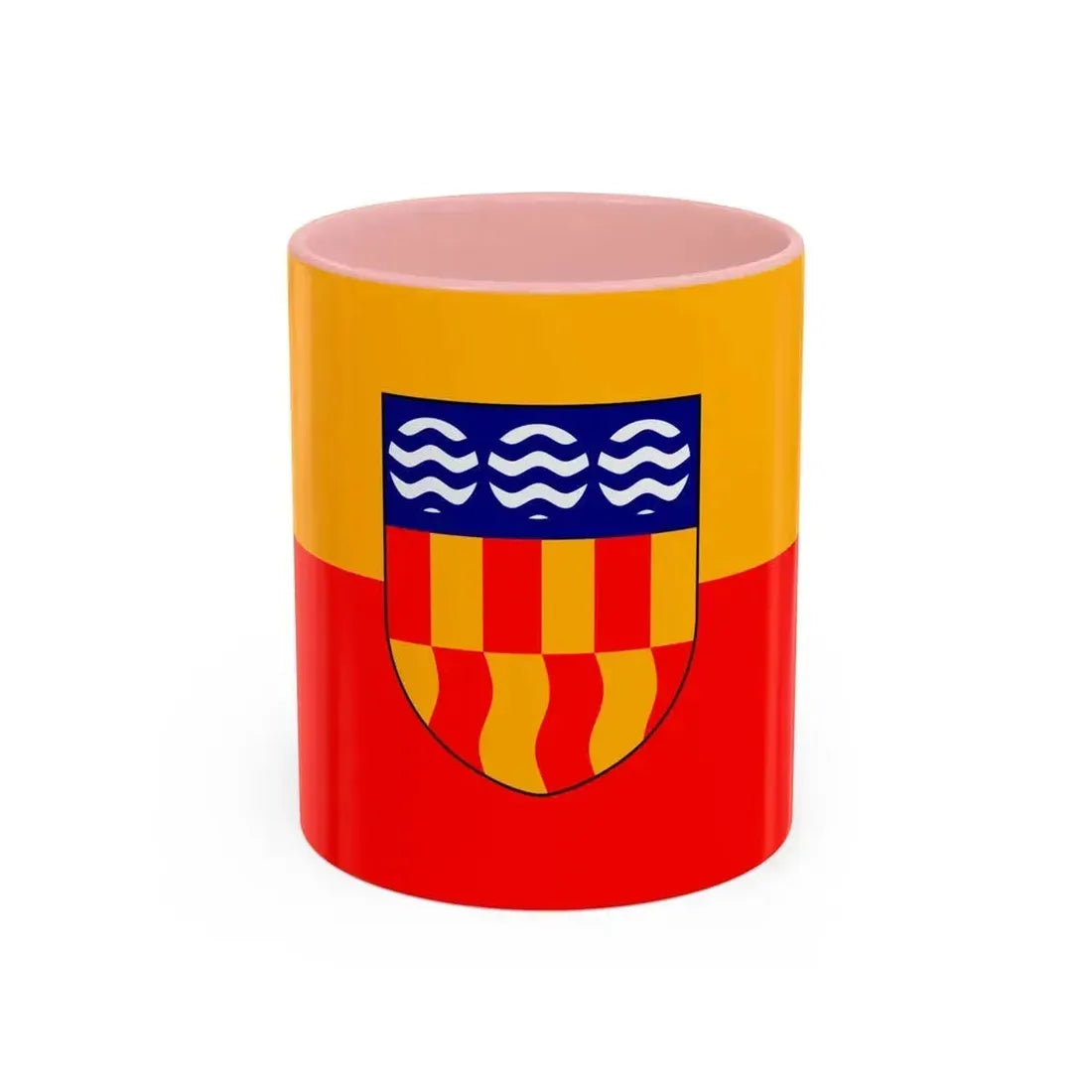 Flag of Langford BC Canada - Accent Coffee Mug 11oz Pink - Go Mug Yourself