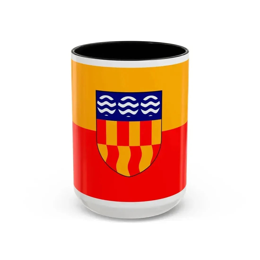 Flag of Langford BC Canada - Accent Coffee Mug 15oz Black - Go Mug Yourself