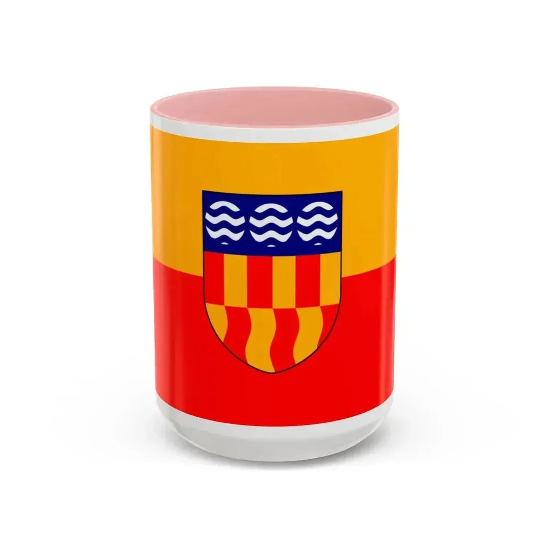 Flag of Langford BC Canada - Accent Coffee Mug 15oz Pink - Go Mug Yourself