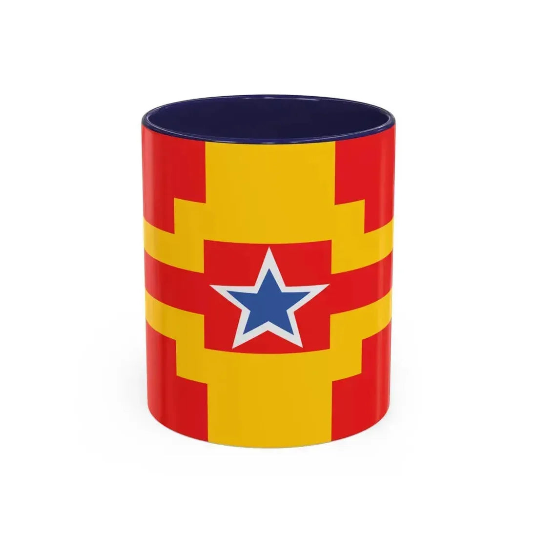 Flag of Langley BC Canada - Accent Coffee Mug 11oz Navy - Go Mug Yourself