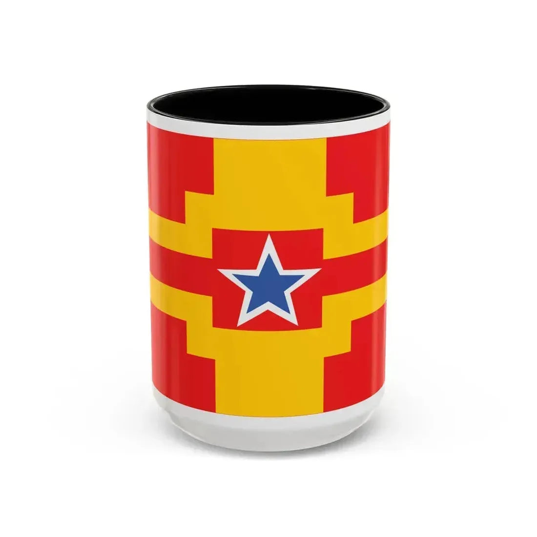 Flag of Langley BC Canada - Accent Coffee Mug 15oz Black - Go Mug Yourself