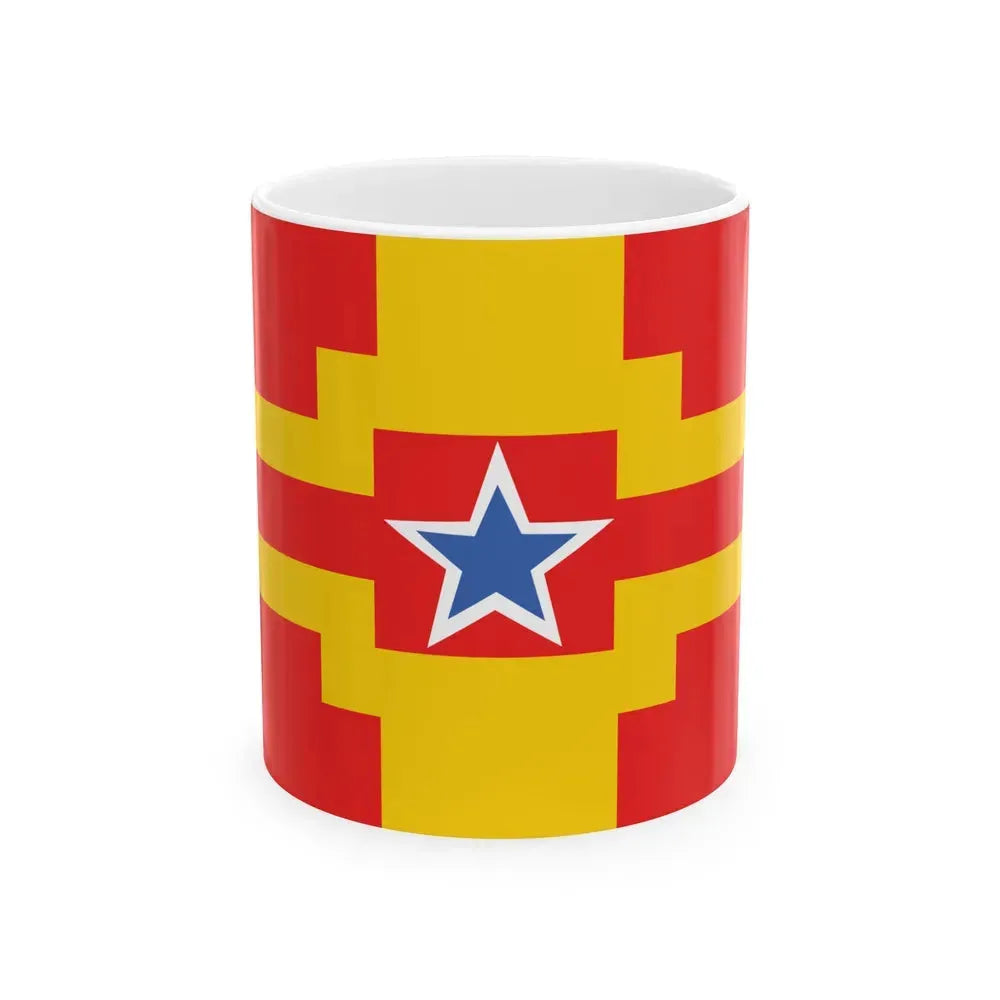 Flag of Langley BC Canada - White Coffee Mug 11oz - Go Mug Yourself