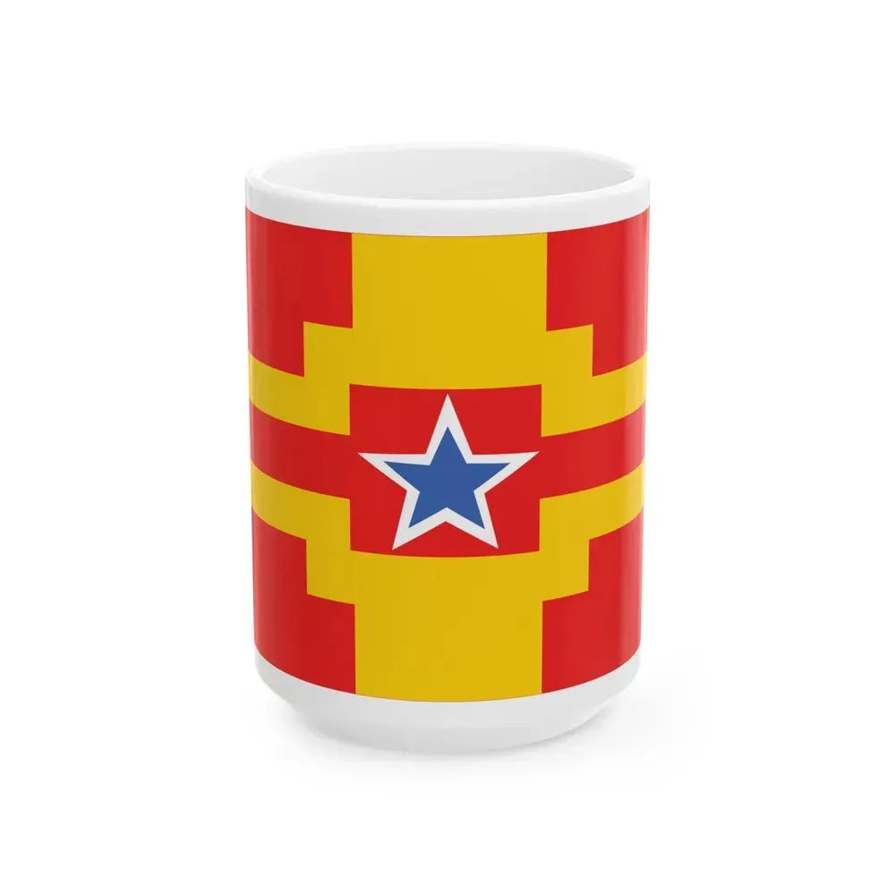 Flag of Langley BC Canada - White Coffee Mug 15oz - Go Mug Yourself