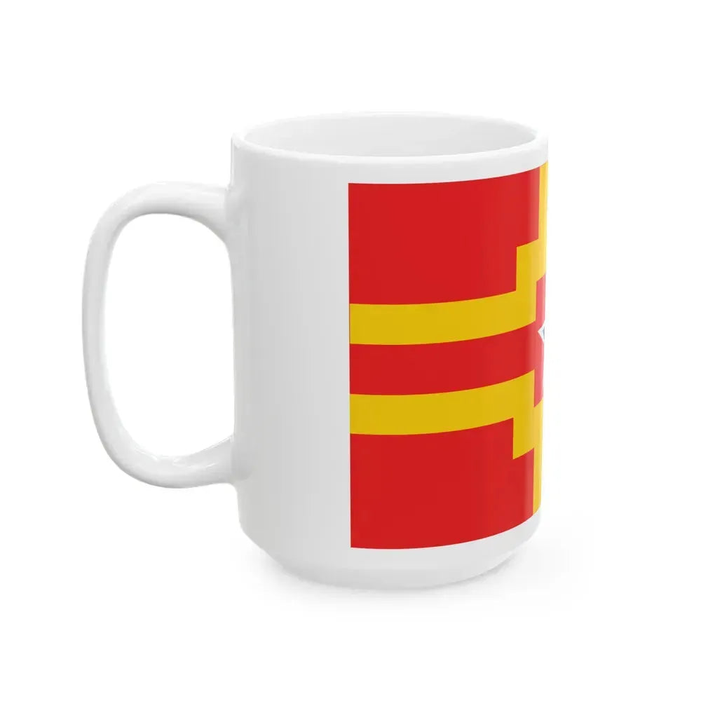 Flag of Langley BC Canada - White Coffee Mug - Go Mug Yourself