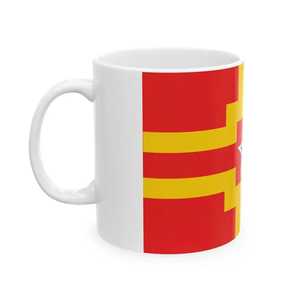 Flag of Langley BC Canada - White Coffee Mug - Go Mug Yourself