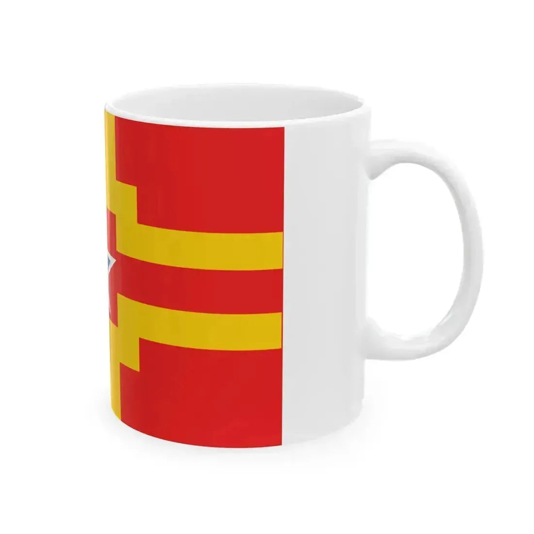 Flag of Langley BC Canada - White Coffee Mug - Go Mug Yourself