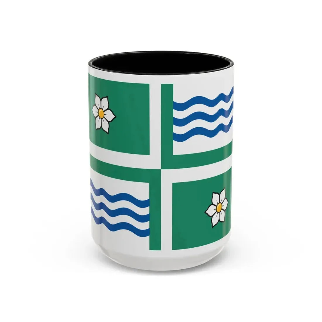 Flag of Langley British Columbia Canada - Accent Coffee Mug 15oz Black - Go Mug Yourself