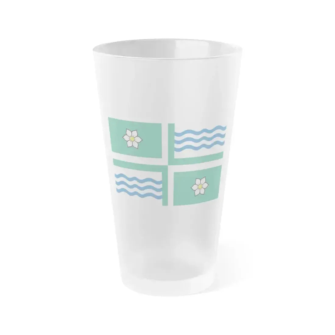 Flag of Langley British Columbia Canada - Frosted Pint Glass 16oz 16oz Frosted - Go Mug Yourself