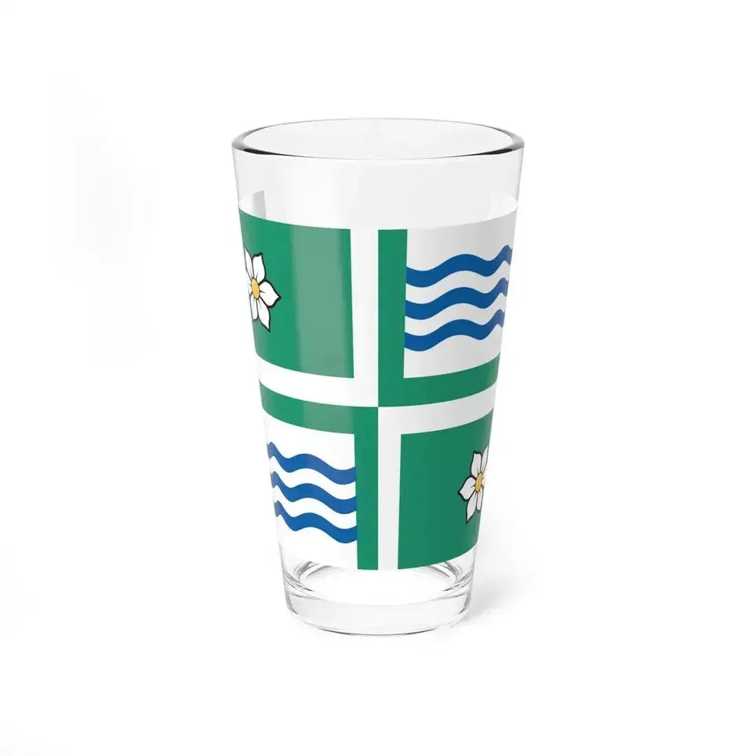 Flag of Langley British Columbia Canada - Pint Glass 16oz 16oz - Go Mug Yourself